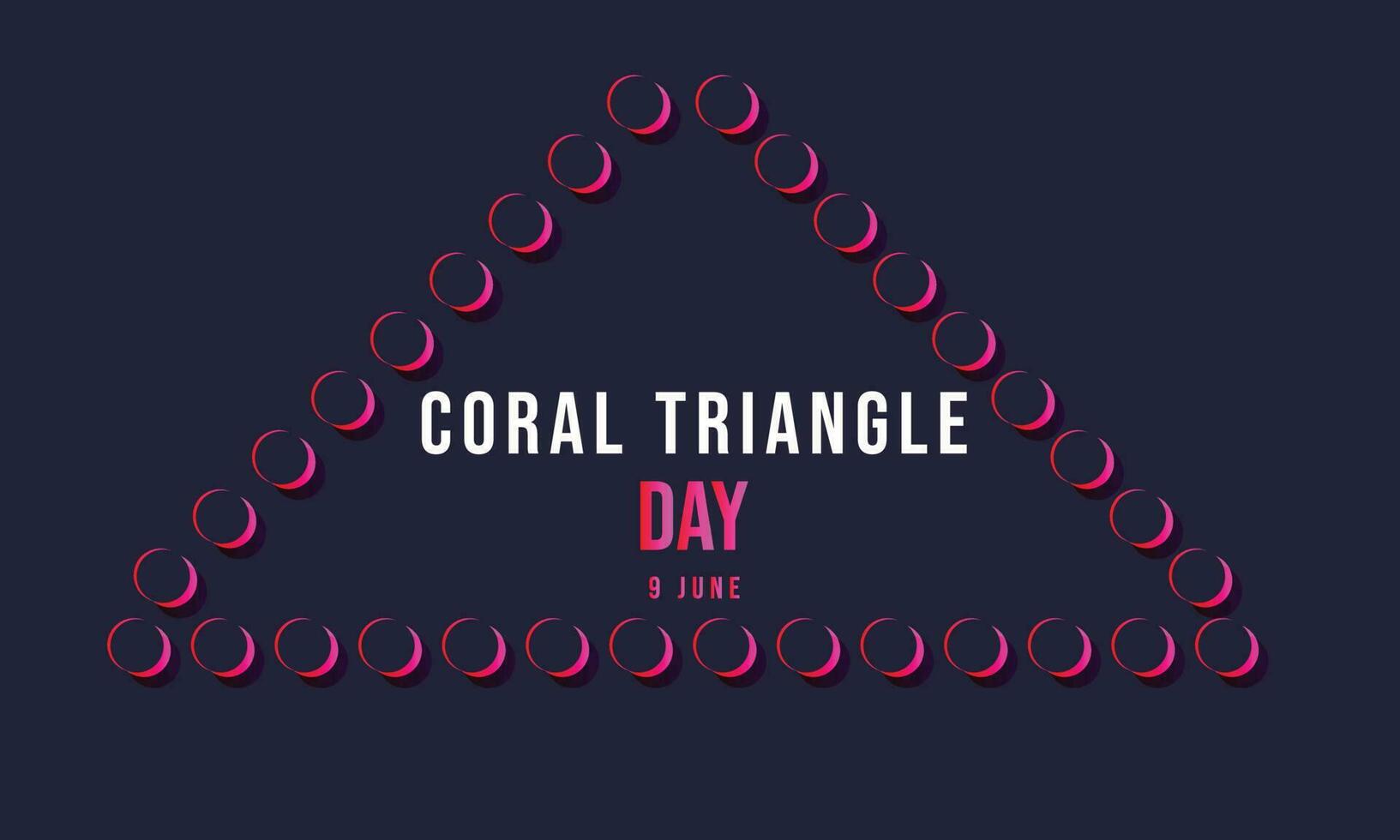 Coral Triangle Day. background, banner, card, poster, template. Vector illustration.