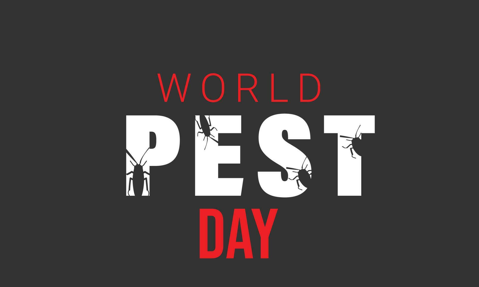World pest day. background, banner, card, poster, template. Vector