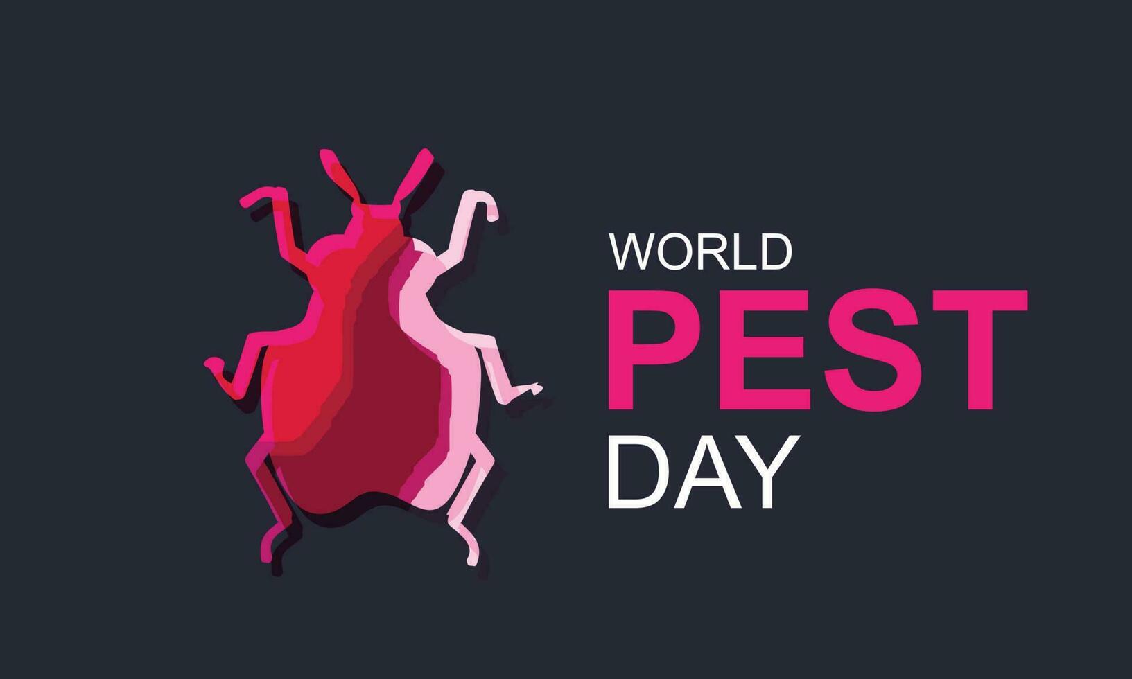 World pest day. background, banner, card, poster, template. Vector illustration.