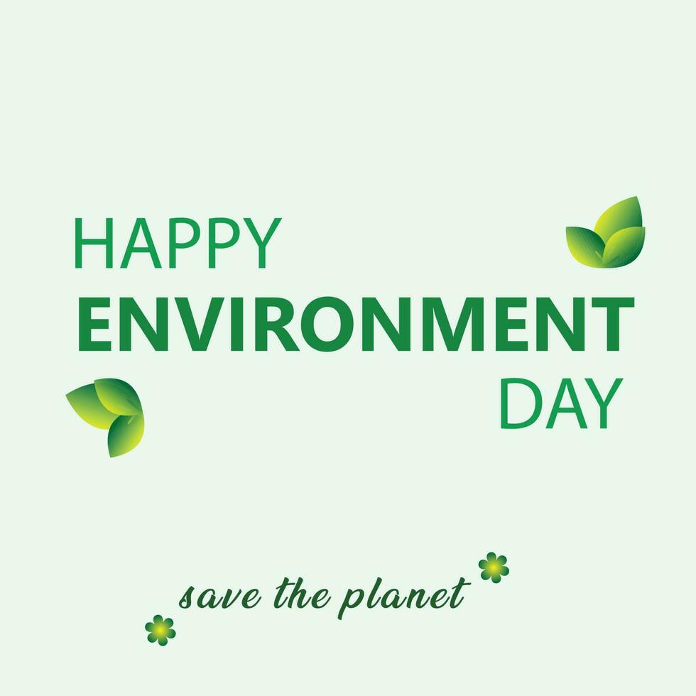 World Environment day concept Free Vector