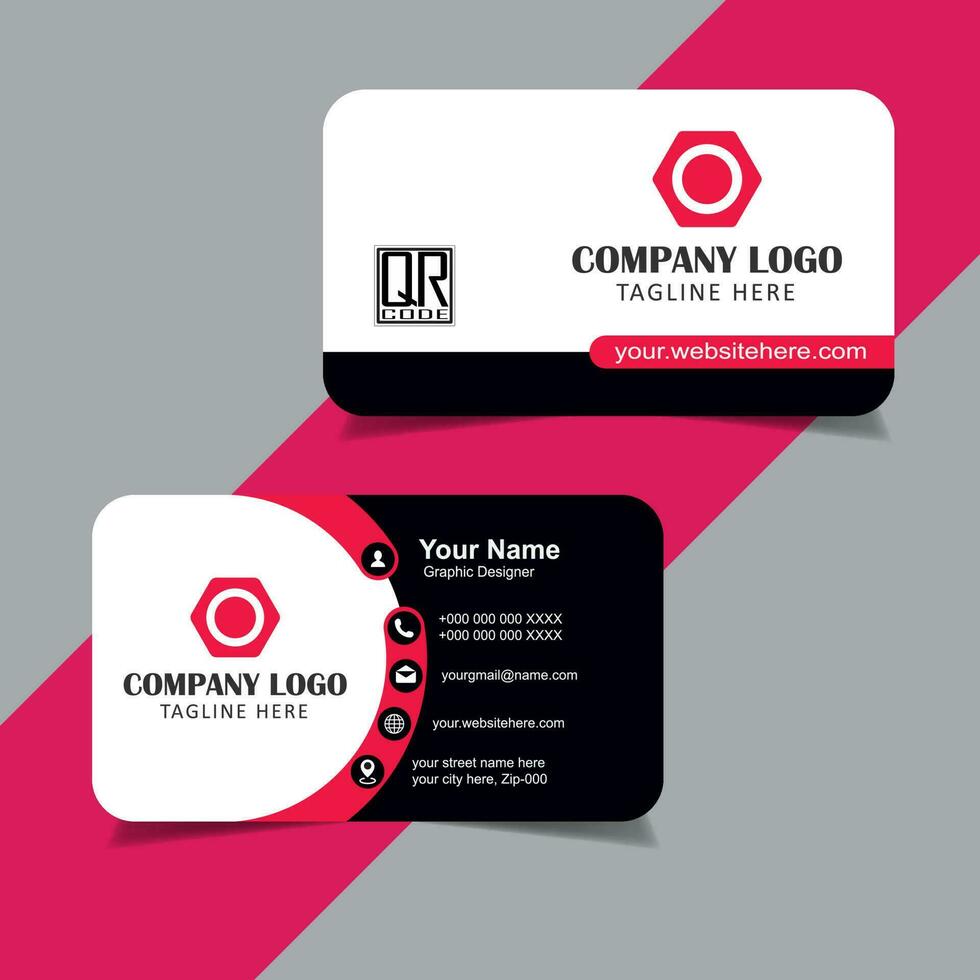 Modern and clean professional business card template vector