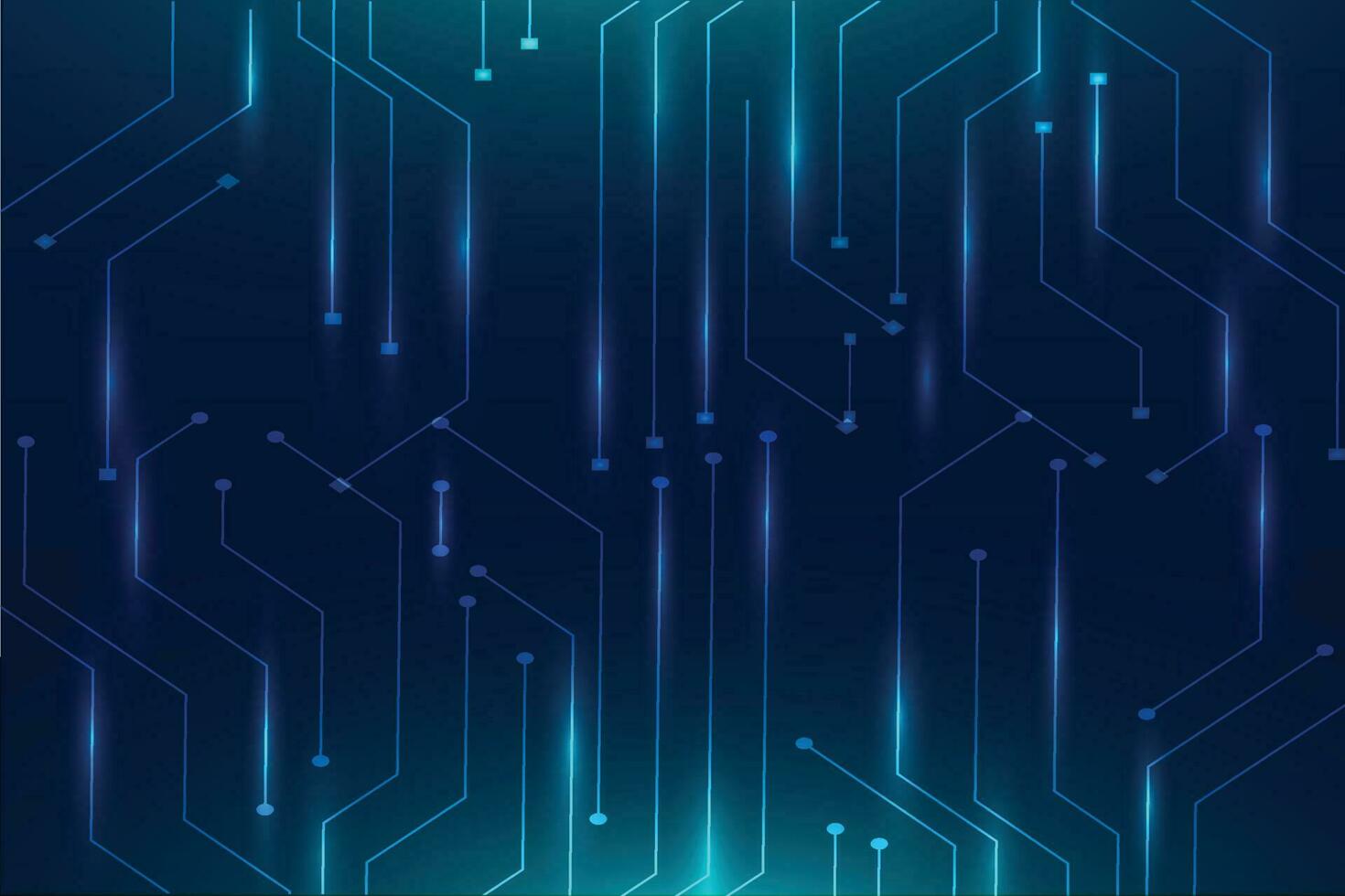 Technological light particles falling background vector