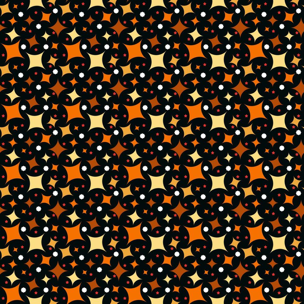 Seamless stars pattern on dark background. Star vector illustration