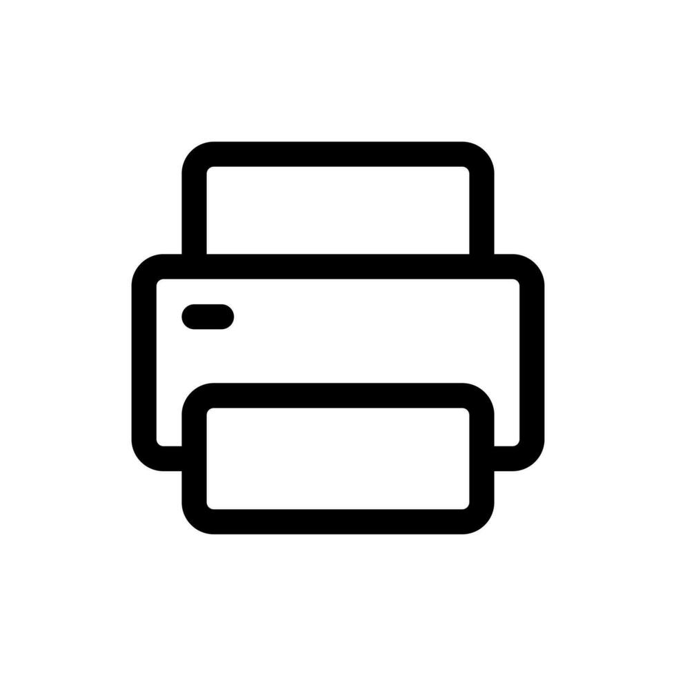 Simple Printer icon. The icon can be used for websites, print templates, presentation templates, illustrations, etc vector