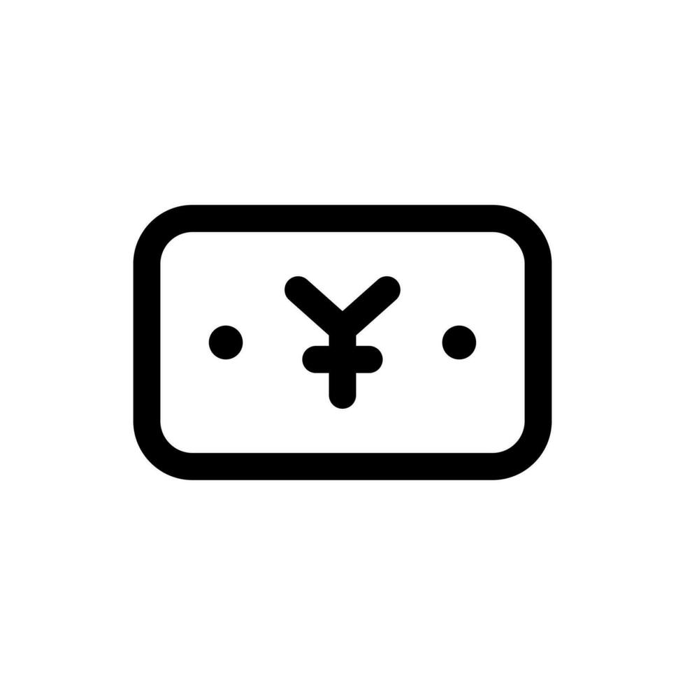 Simple Yen icon. The icon can be used for websites, print templates, presentation templates, illustrations, etc vector