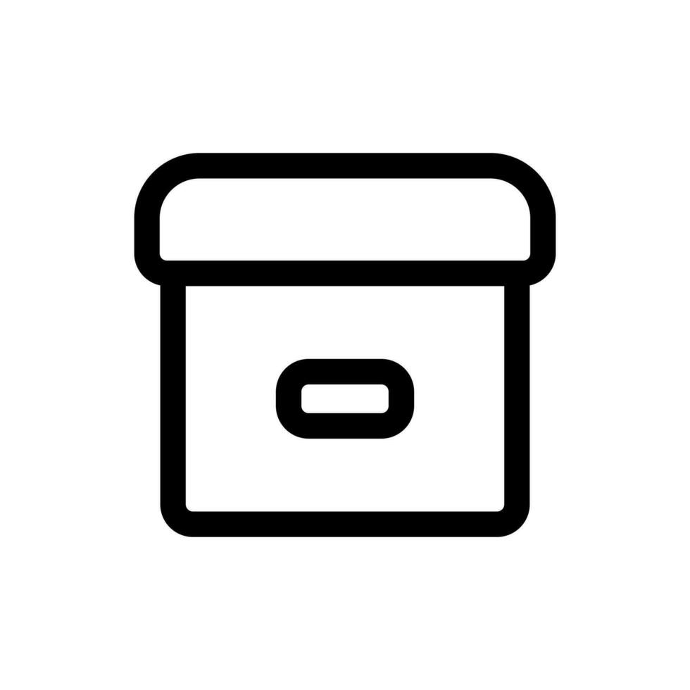 Simple Box icon. The icon can be used for websites, print templates, presentation templates, illustrations, etc vector