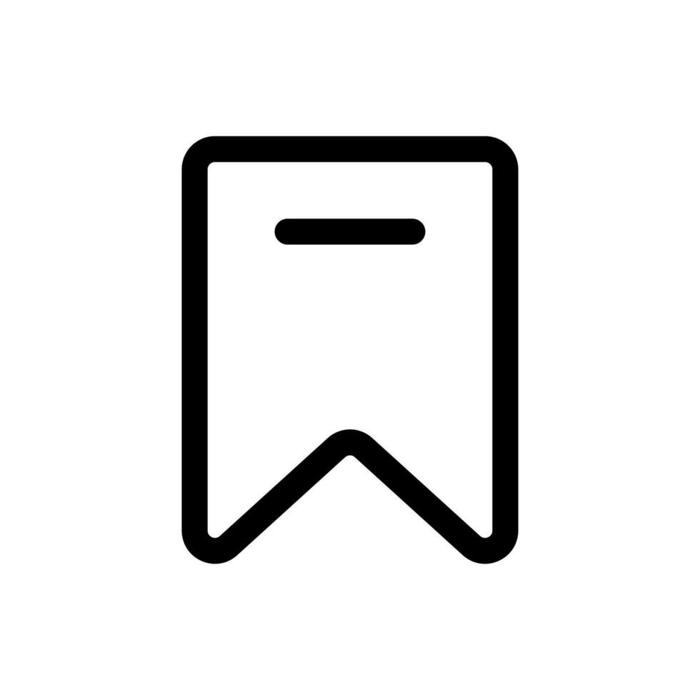 Simple Bookmark icon. The icon can be used for websites, print templates, presentation templates, illustrations, etc vector