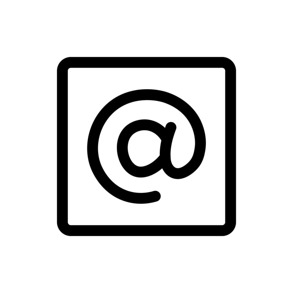 sencillo correo electrónico icono. el icono lata ser usado para sitios web, impresión plantillas, presentación plantillas, ilustraciones, etc vector