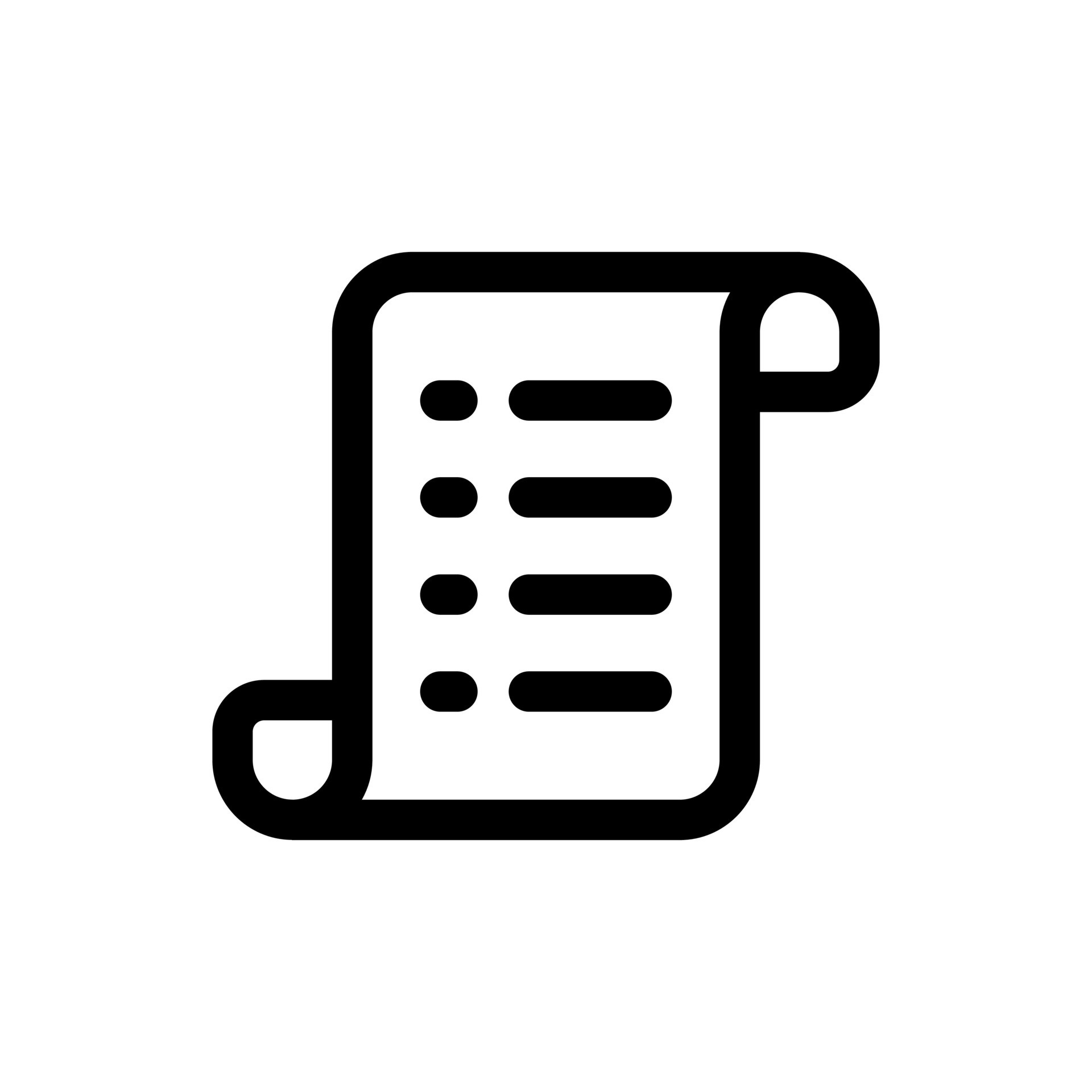 Simple List icon. The icon can be used for websites, print templates ...