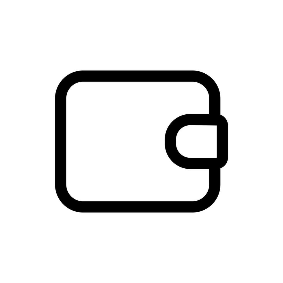Simple Wallet icon. The icon can be used for websites, print templates, presentation templates, illustrations, etc vector