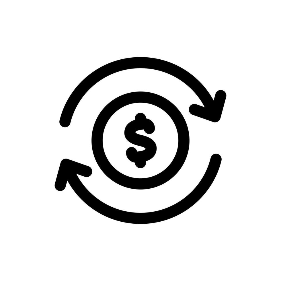 Simple Cashback icon. The icon can be used for websites, print templates, presentation templates, illustrations, etc vector
