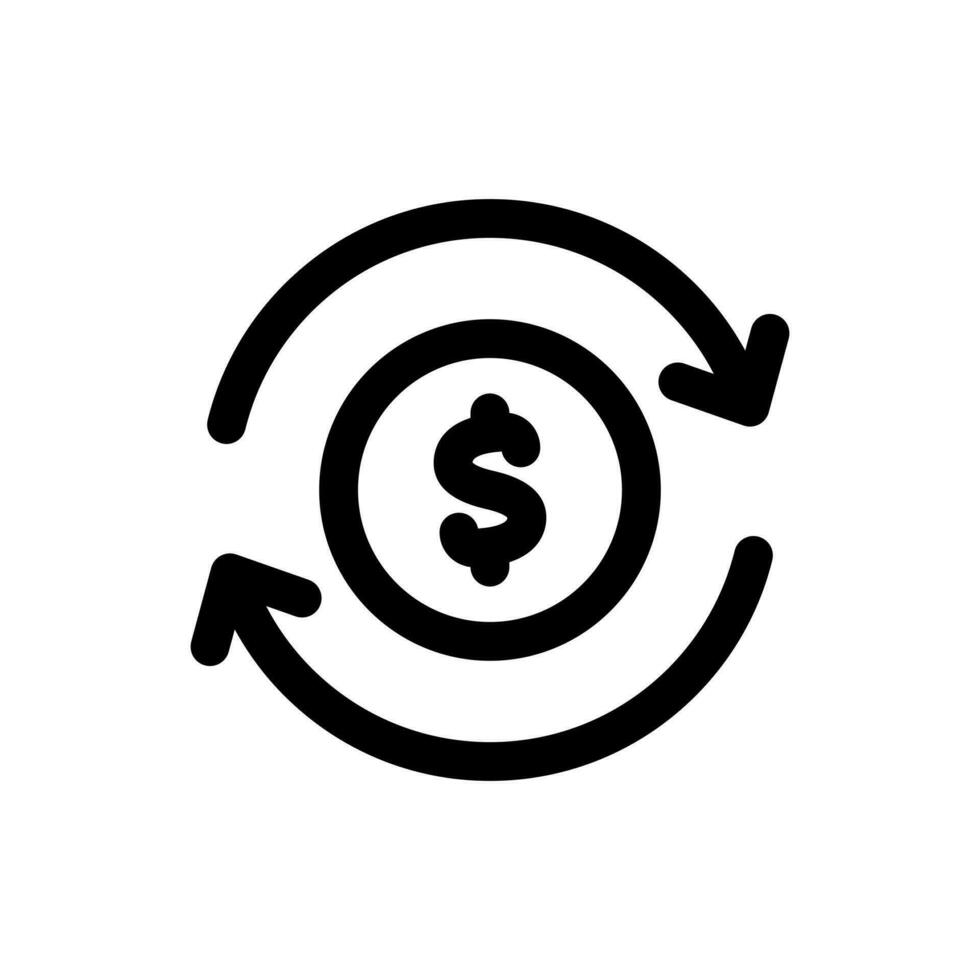 Simple Cashback icon. The icon can be used for websites, print templates, presentation templates, illustrations, etc vector