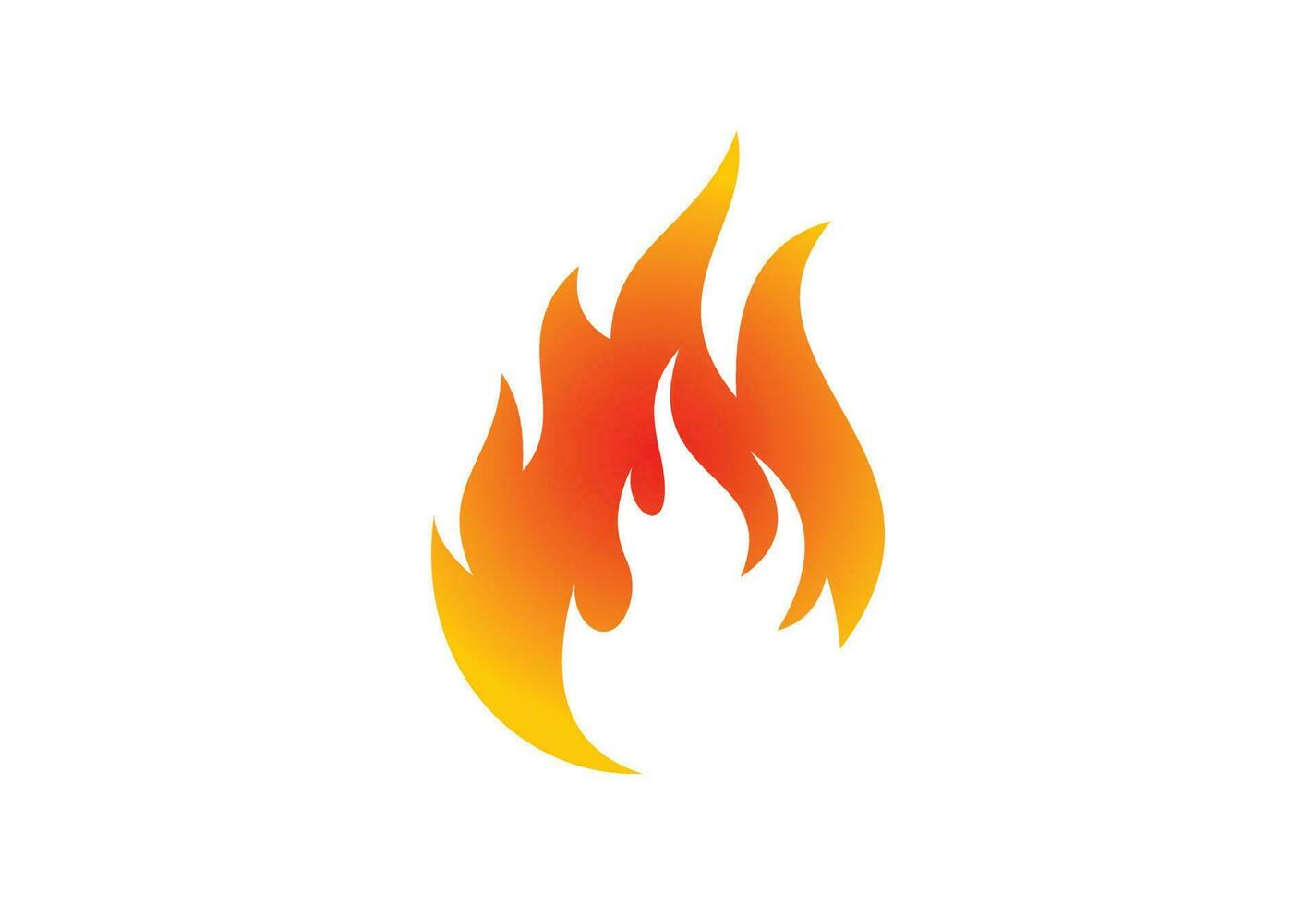 Creative Fire Flame logo design, Vector design concept
