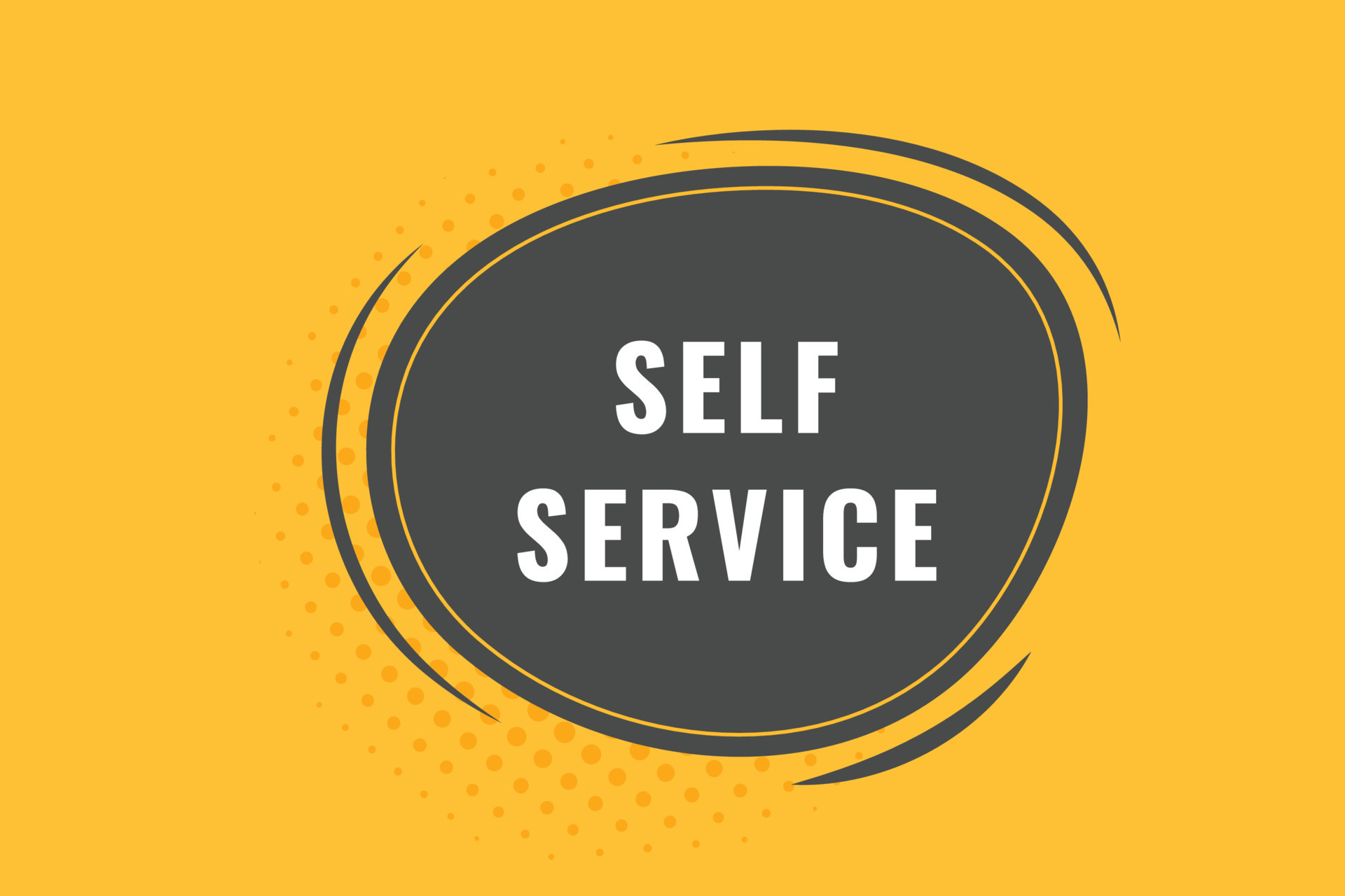 Self Service Button. Speech Bubble, Banner Label Self Service 23891254