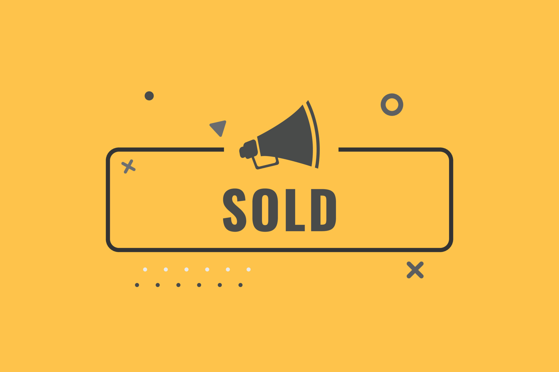 Sold Button. Speech Bubble, Banner Label Sold 23891543 Vector Art at