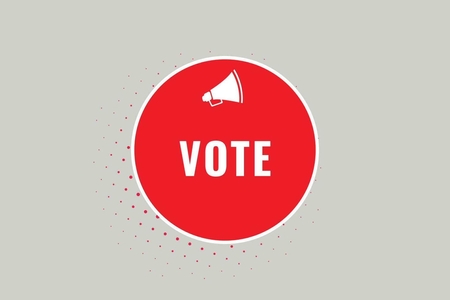 Vote Button. Speech Bubble, Banner Label Vote vector