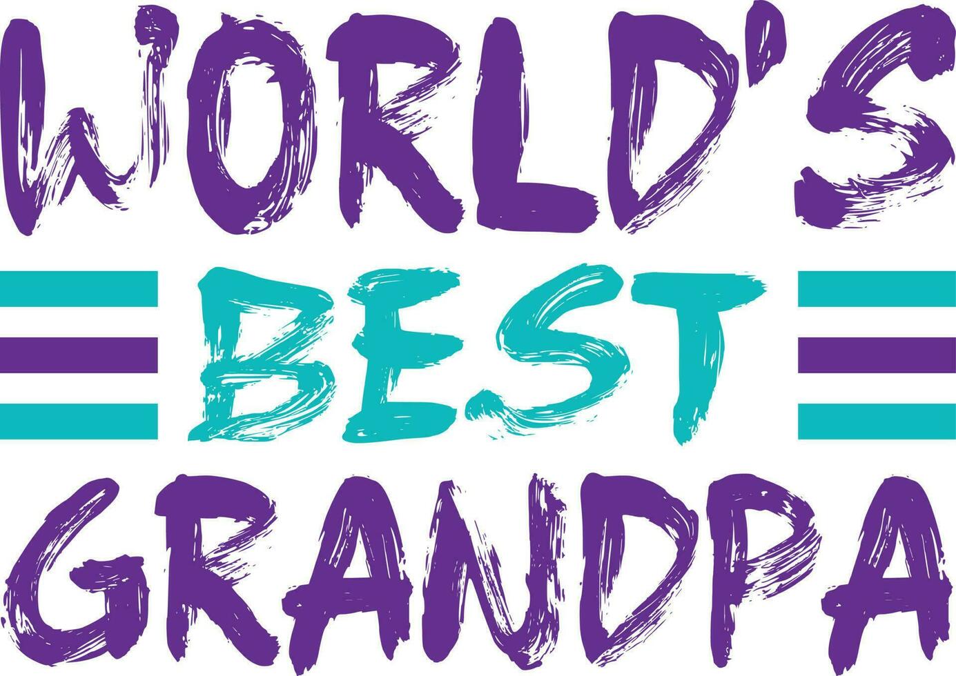 Worlds Best Grandpa T-shirt Design vector