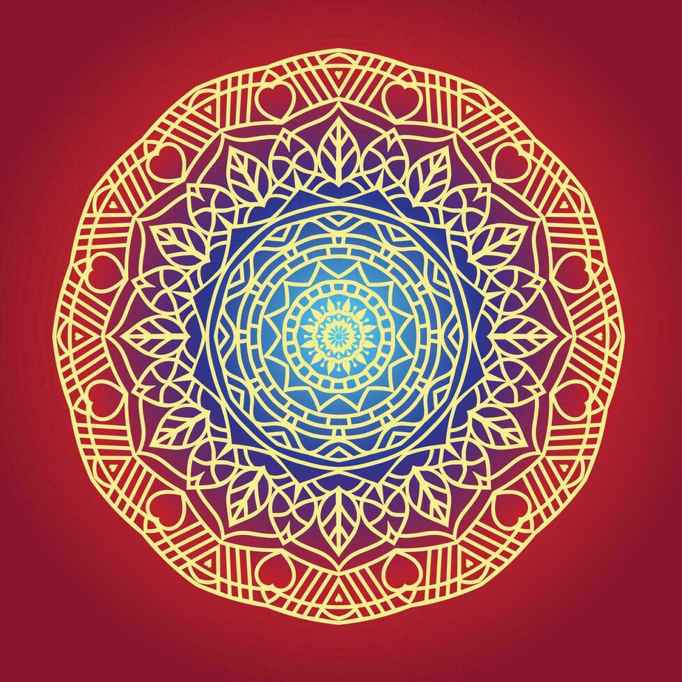 Mandala Luxury Background Vector Illustration