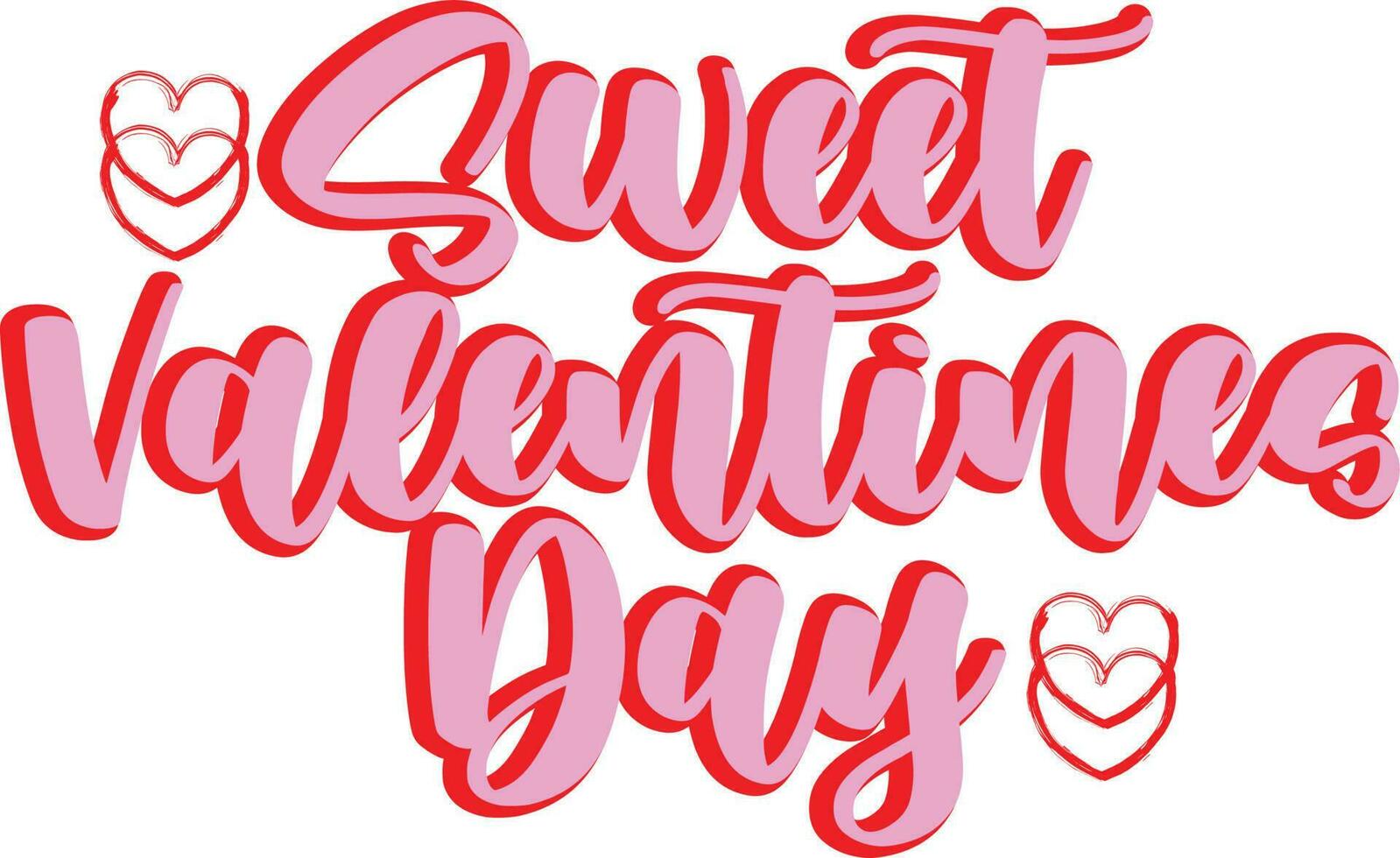 Sweet Valentine's Day T-shirt Design vector