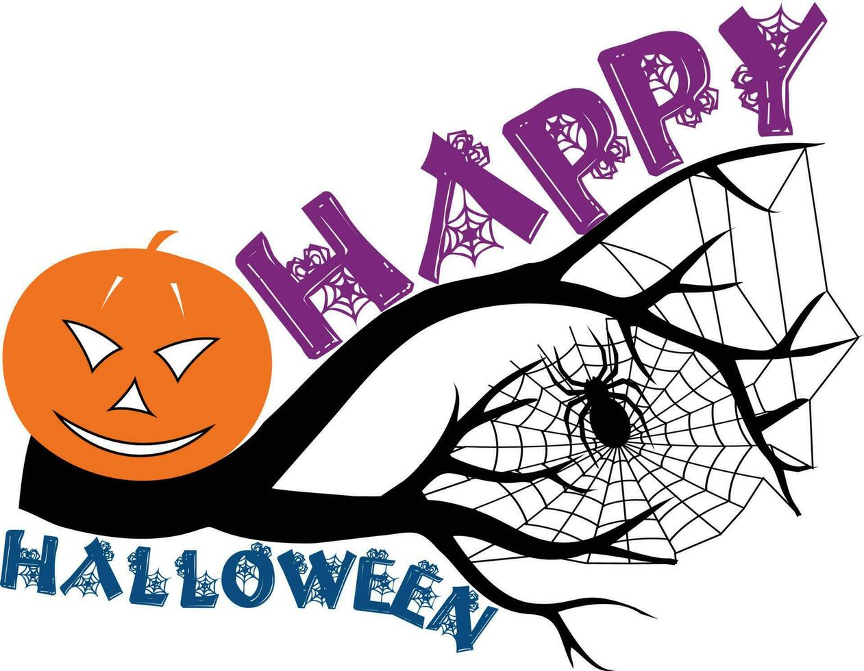 Happy Halloween T-shirt Design vector