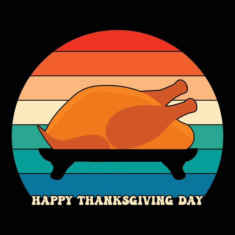 Happy Thanksgiving Day T-shirt Design vector