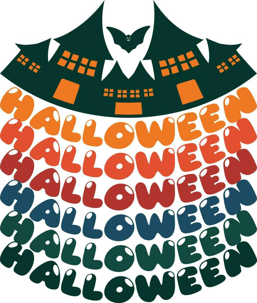 Halloween T-shirt Design vector