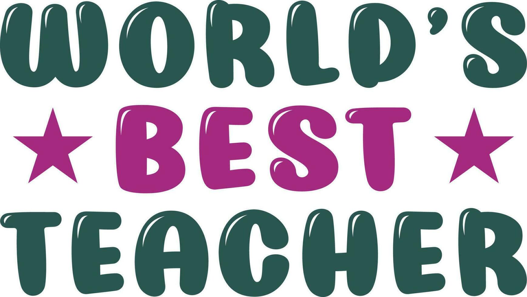 World's Best Teacher T-shirt Design vector