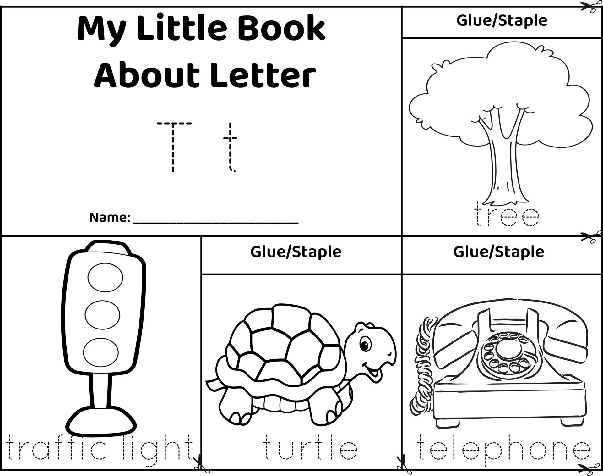 Logical printable worksheet alphabet beginning sounds flip book in black  and white.Letter B. Trace words for pictures. butterfly, ball, banana, boat  25338581 Vector Art at Vecteezy