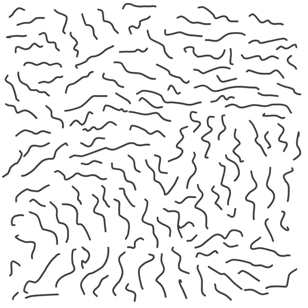 Abstract hand-drawn wavy shape on a white background in scribbles. Vector illustration for fantasy development