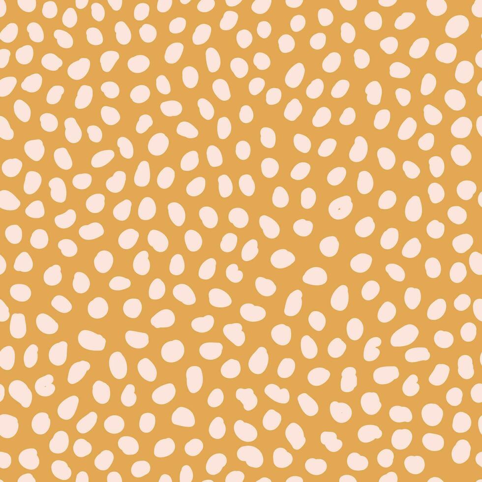 Polka dot seamless pattern. Cute Confetti. Abstractly arranged hand-drawn circles. Minimalistic Scandinavian style in pastel colors. Ideal for printing baby clothes, textiles, fabrics, wrapping paper vector