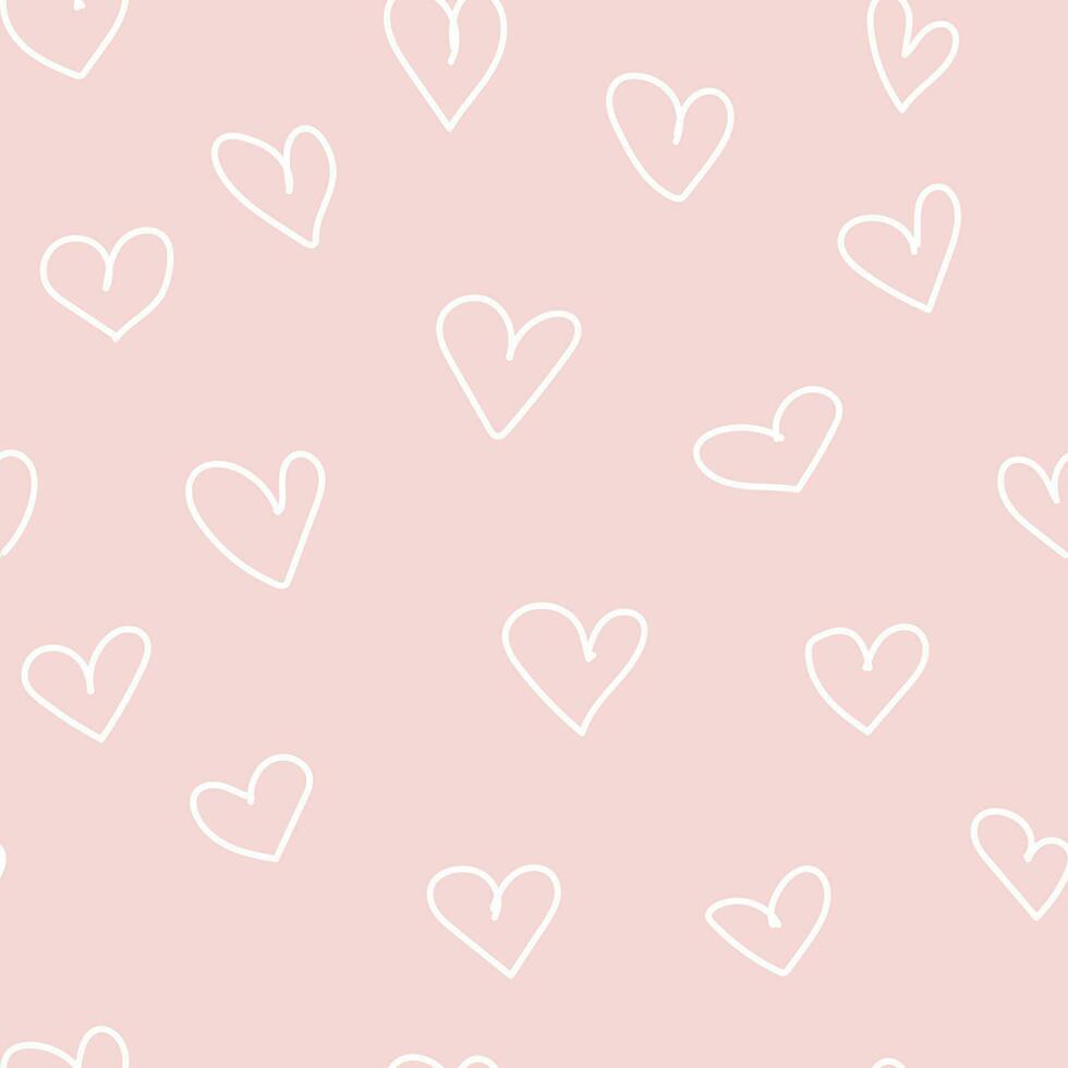 Beautiful seamless vector pattern with hearts. Abstract illustration.Valentines day backdrop with love, romance and passion symbols. Vector illustration for wrapping paper, wallpaper.