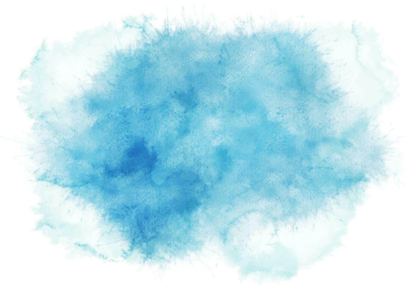 hand painted watercolour texture in shades of blue vector