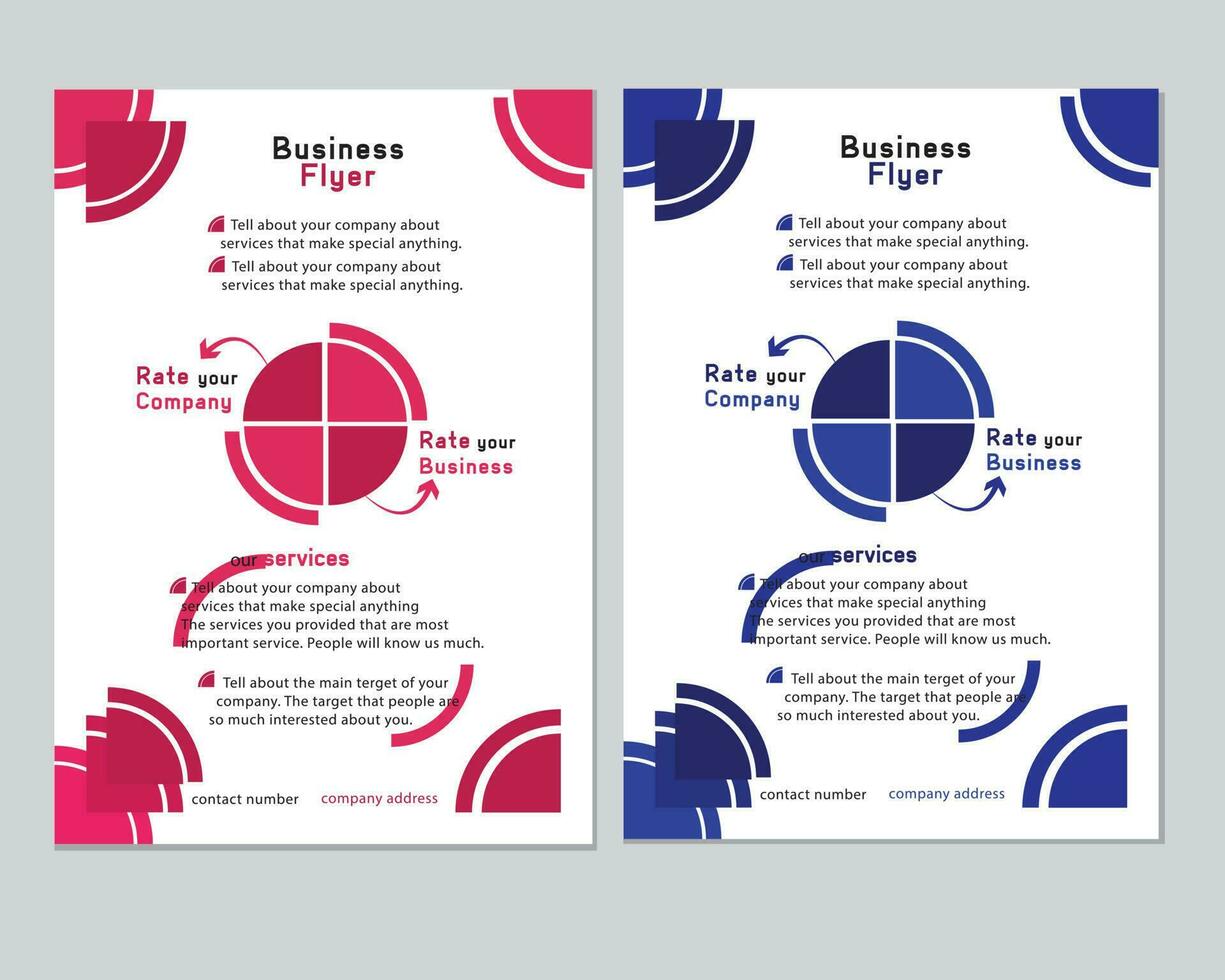 corporate  business flyer template cover a4 flyer design vector