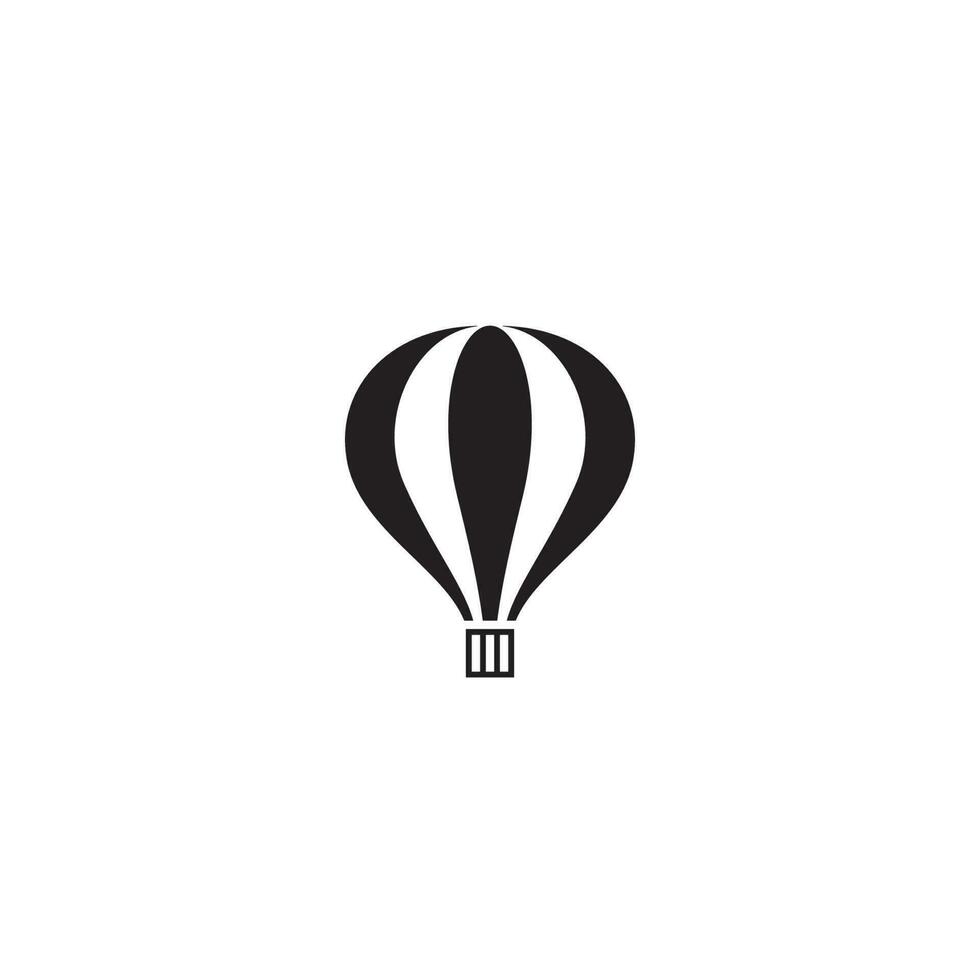 Hot Air Balloon logo or icon design vector