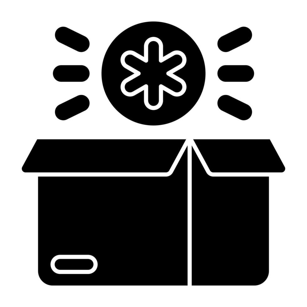 An icon design of medical parcel vector