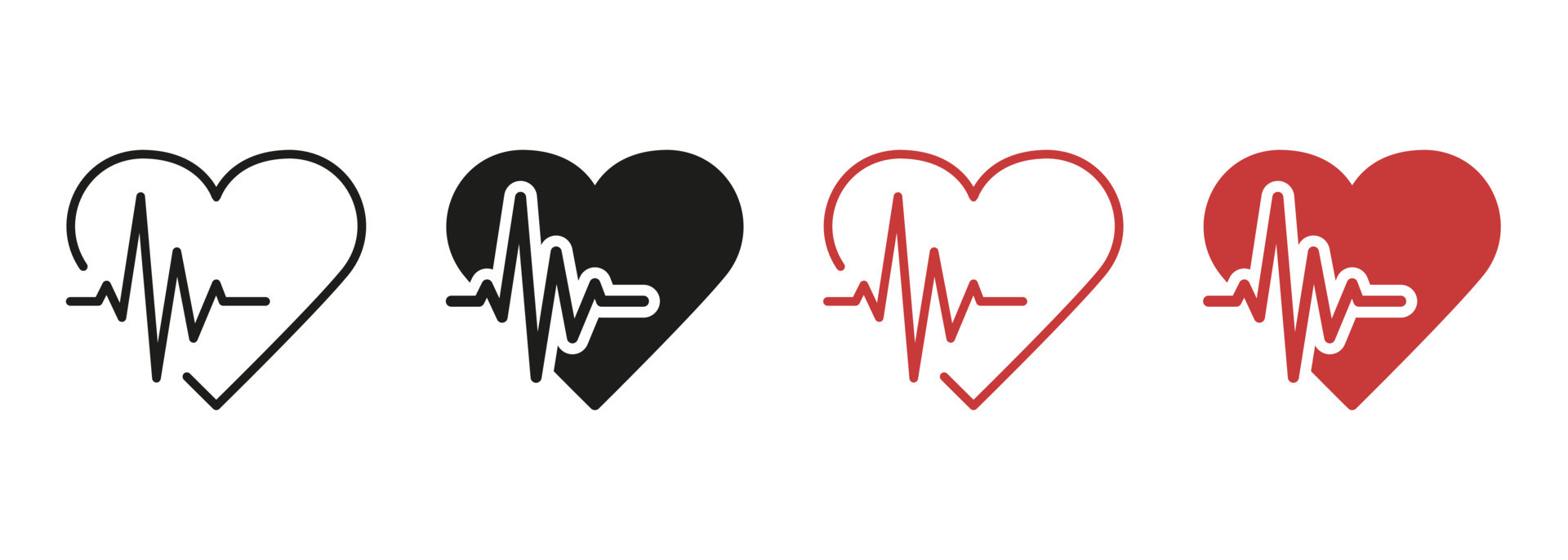 Heart Beat Pulse Icon Vector Illustration. Heart Beat Monitor Pulse Line  Art Vector Icon. Heartbeat Line Icon Vector Illustration. Stock Photo -  Image of diseases, love: 218054140