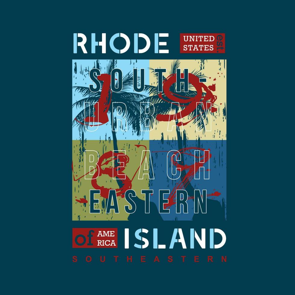 Rhode isla gráfico, tipografía vector, playa tema ilustración, bueno para impresión t camisa y otro utilizar vector