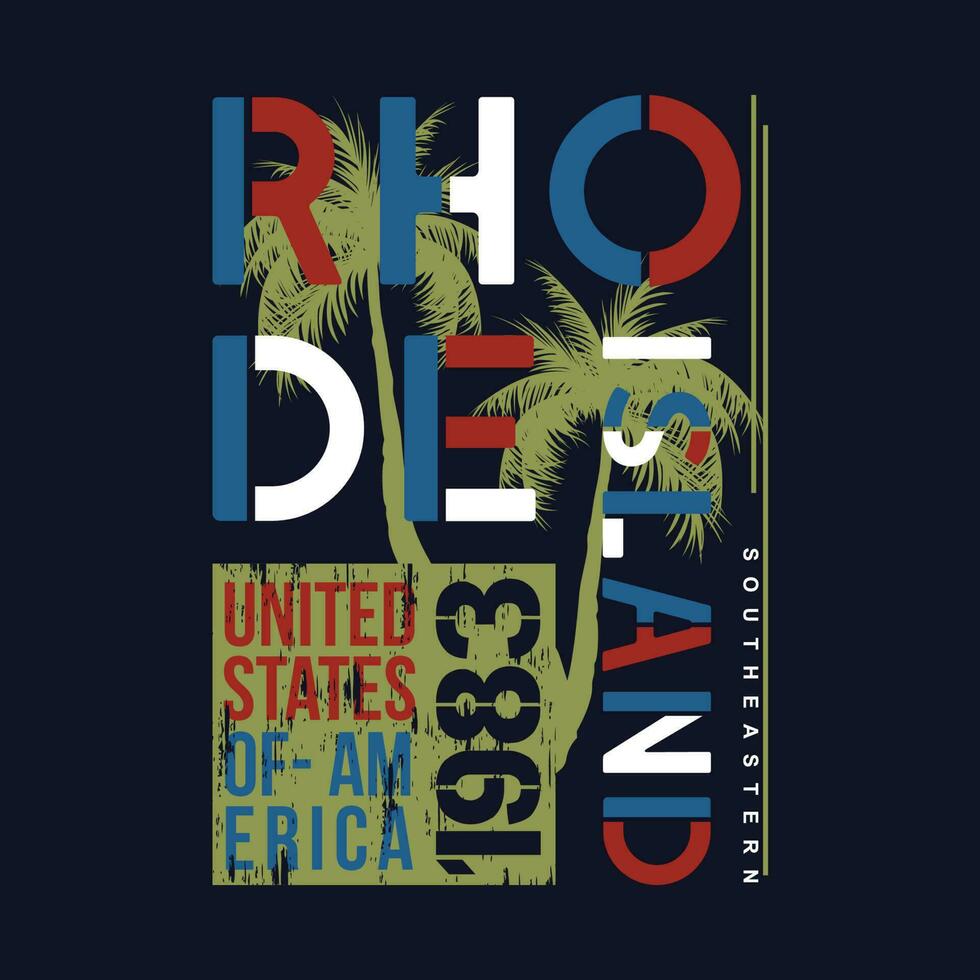 rhode island graphic, typography vector, beach theme illustration, good for print t shirt and other use vector