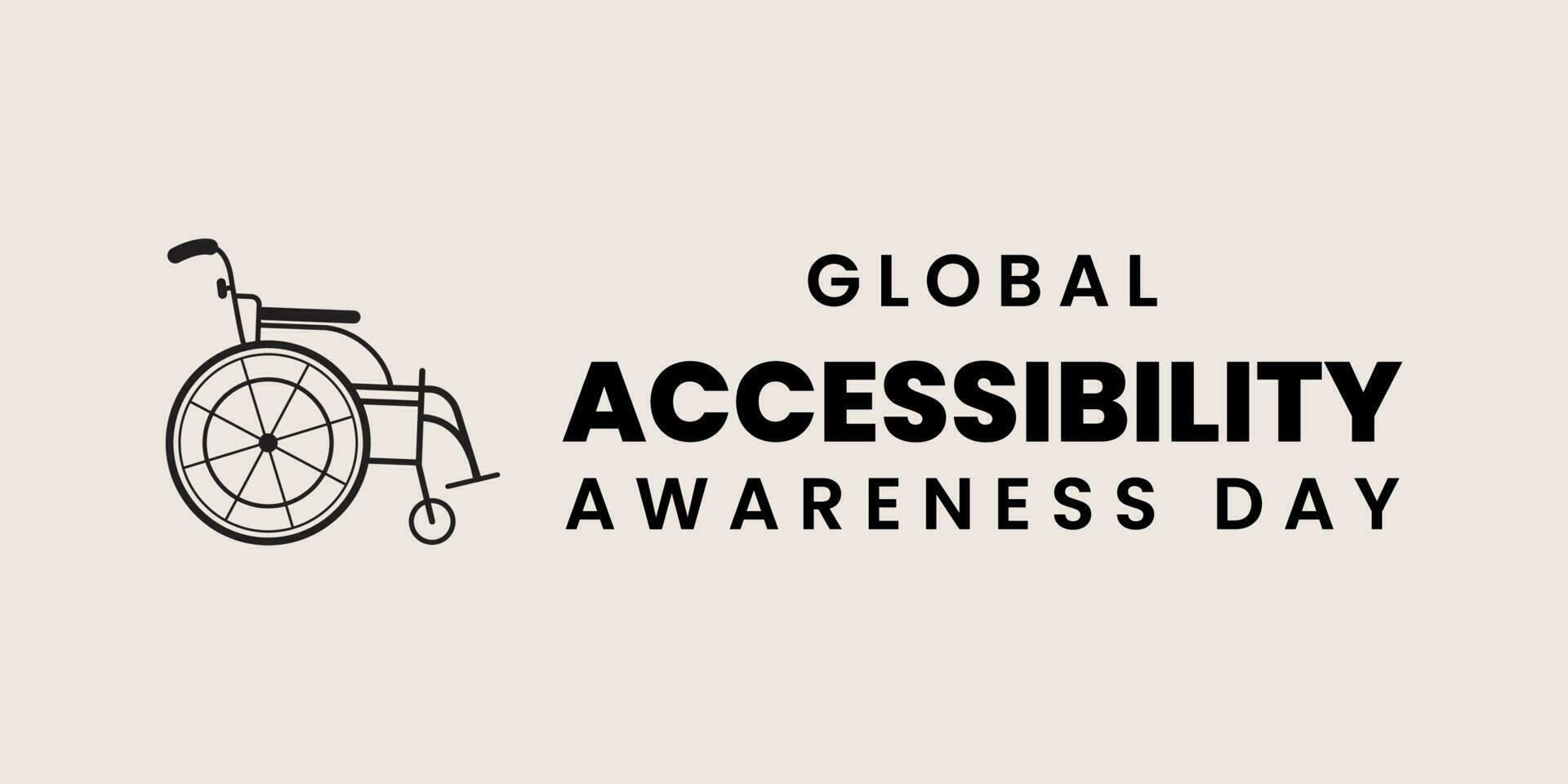 Global Accessibility Awareness Day Typographic Design on May 18