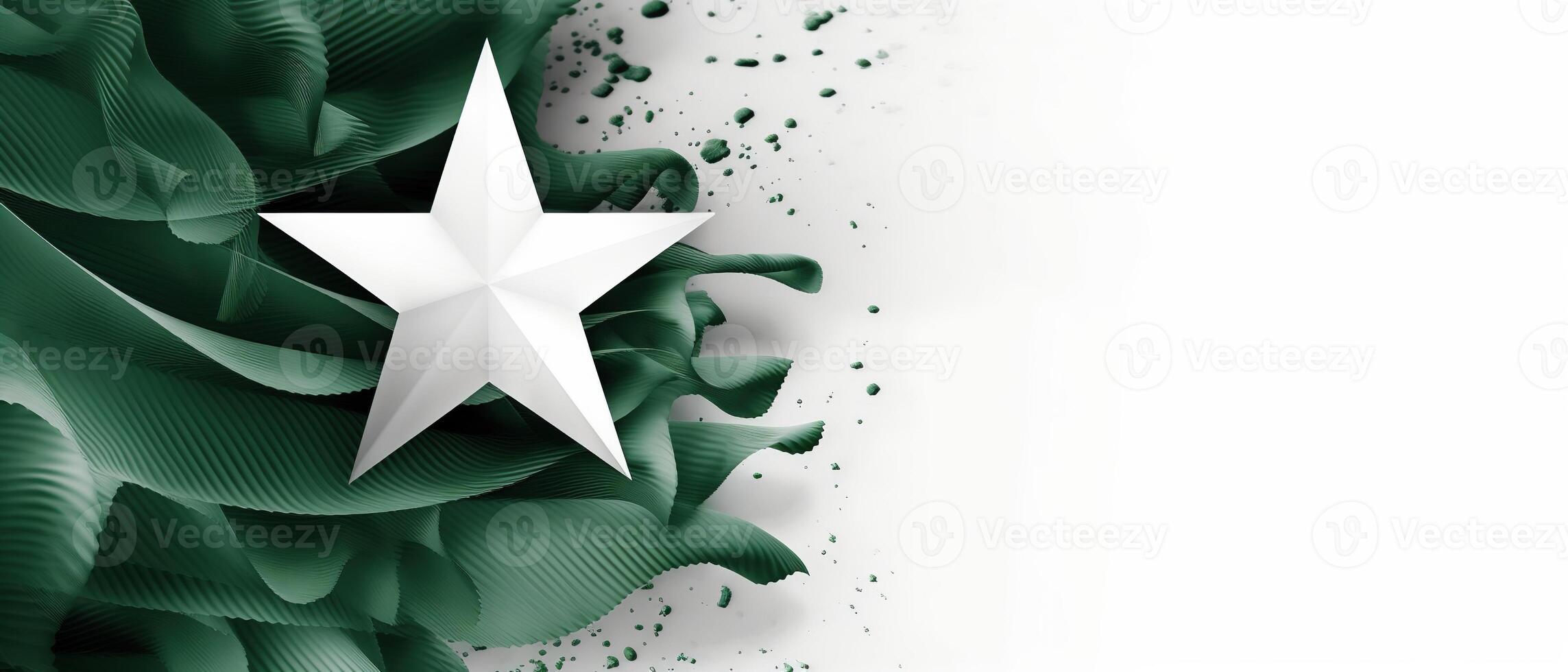 Banner for the independence or republic day of Nation. 3d brush stroke. . photo