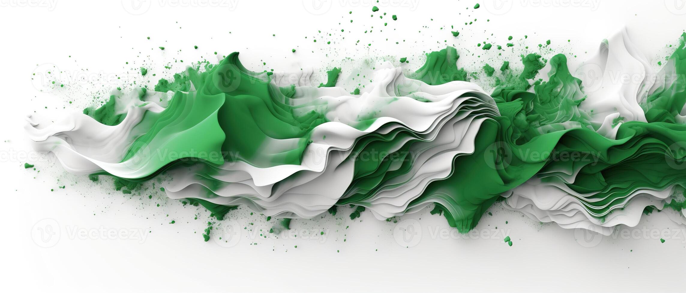 Banner for the independence or republic day of Nation. 3d brush stroke. . photo