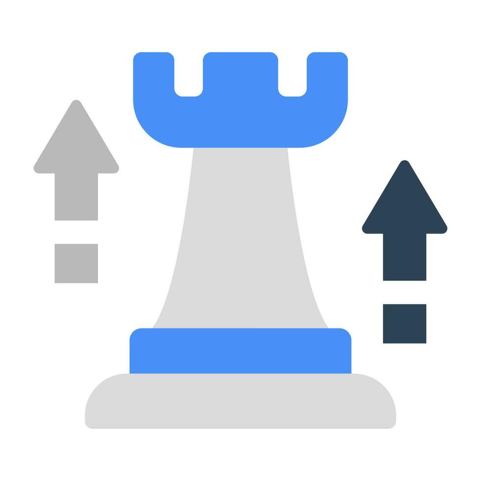 A perfect design icon of chess rook vector