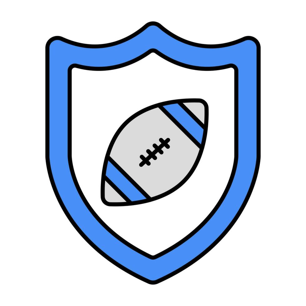 Premium download icon of rugby security vector