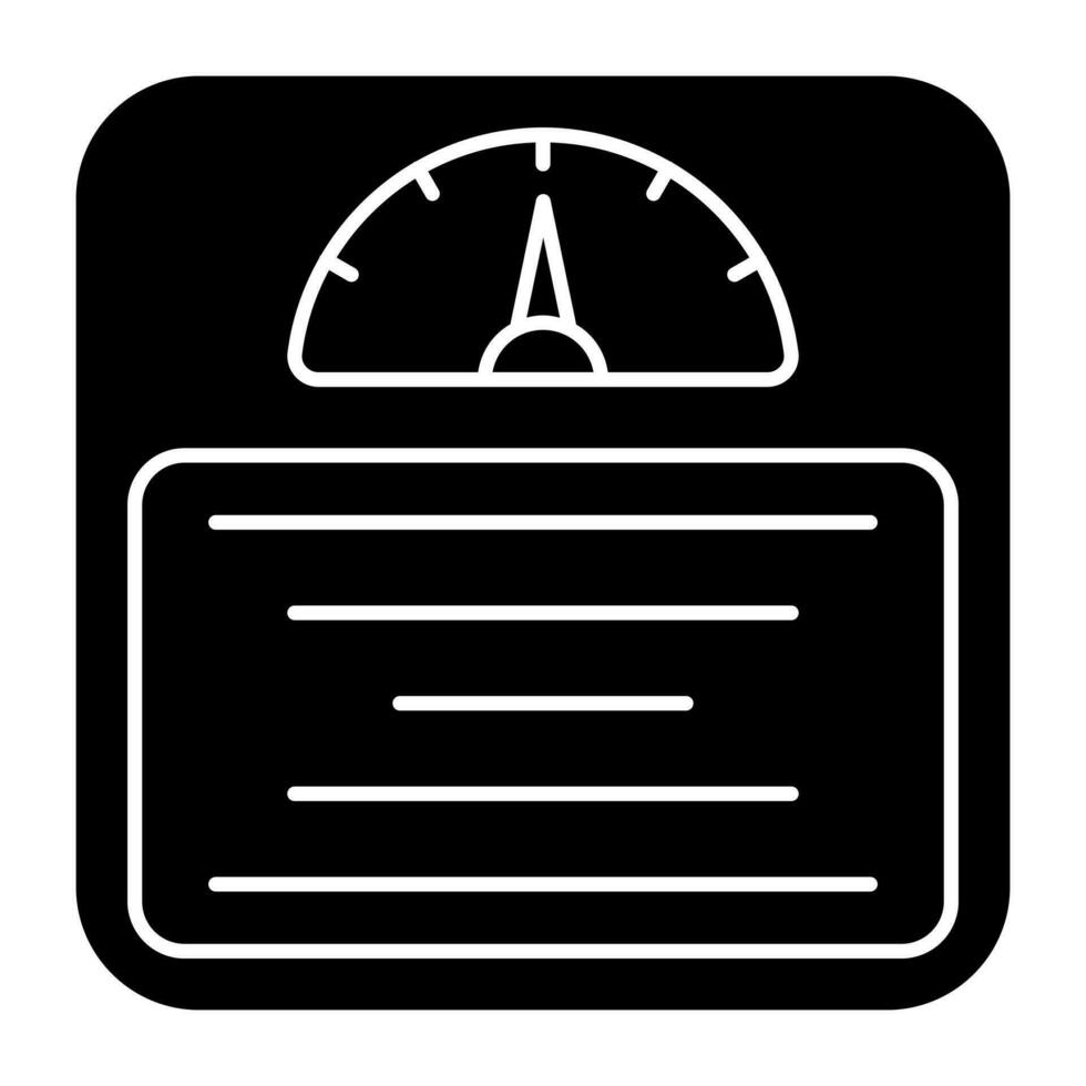 An icon design of weight scale vector