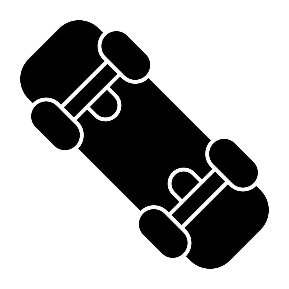 An icon design of skateboard vector