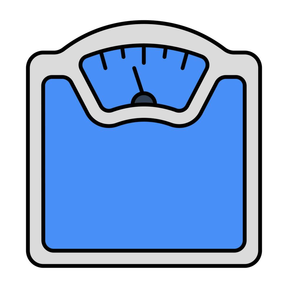 An icon design of weight scale vector