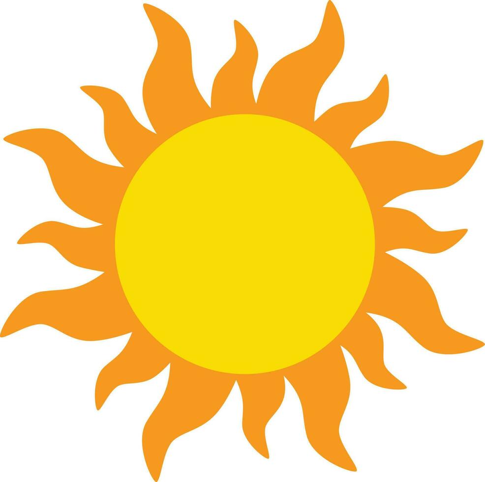 Sun cartoon illustration vector