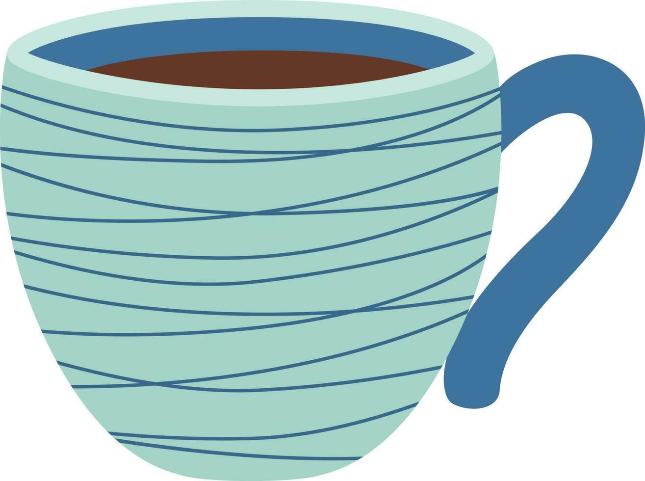 Cup cartoon illustration vector