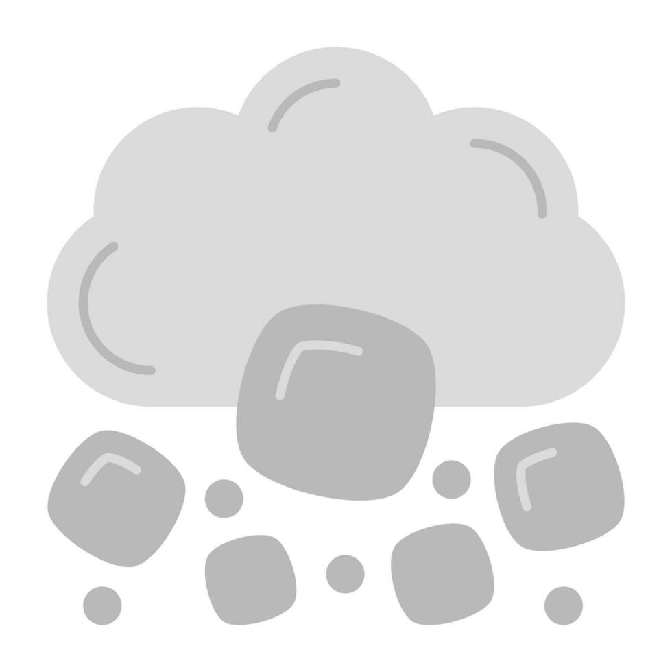 A premium download icon of cloud hail vector
