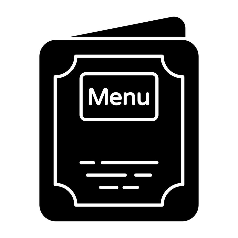 icono de descarga premium del menú de comida vector